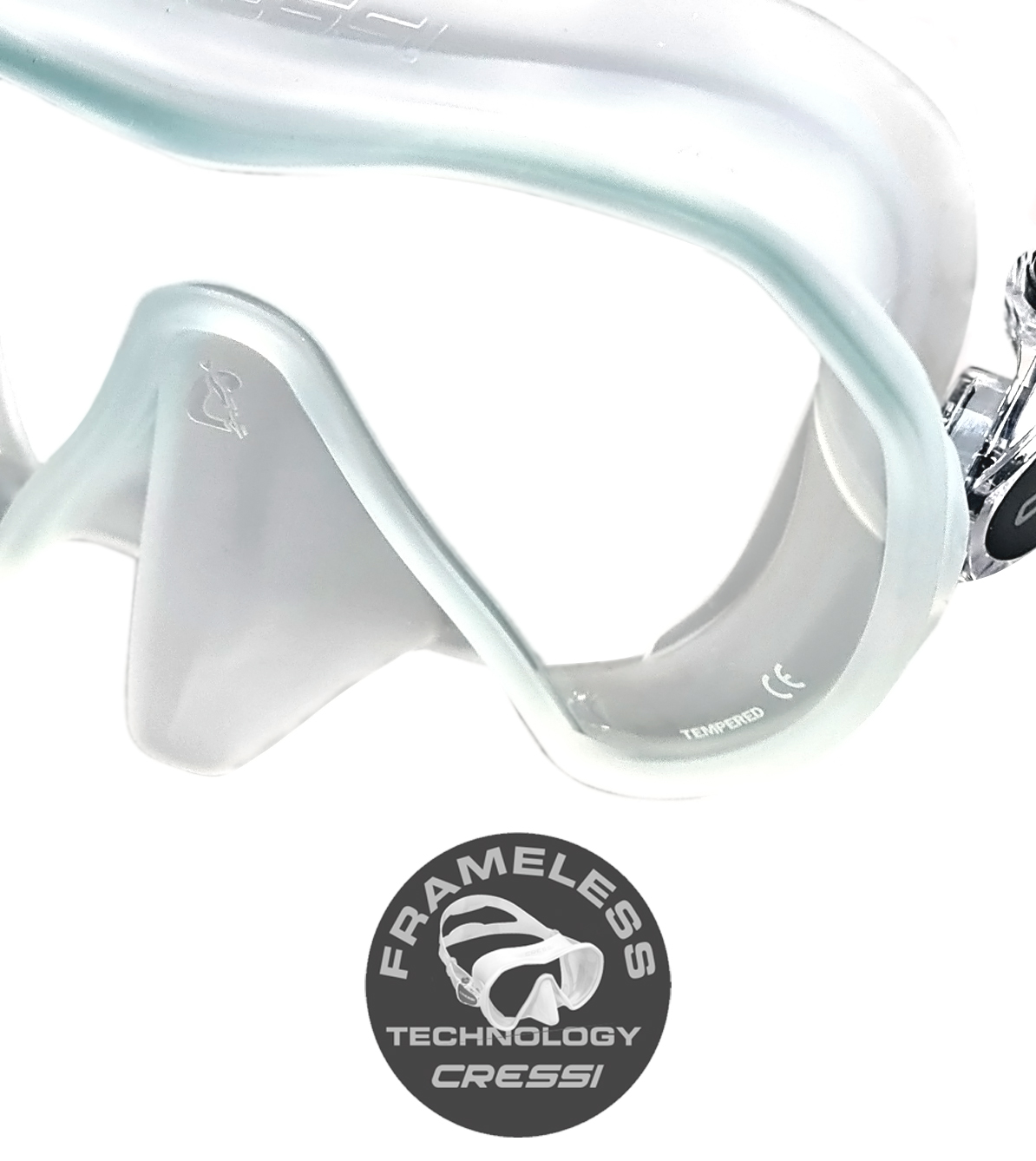 Campo de visión panorámico de la máscara Cressi Z2