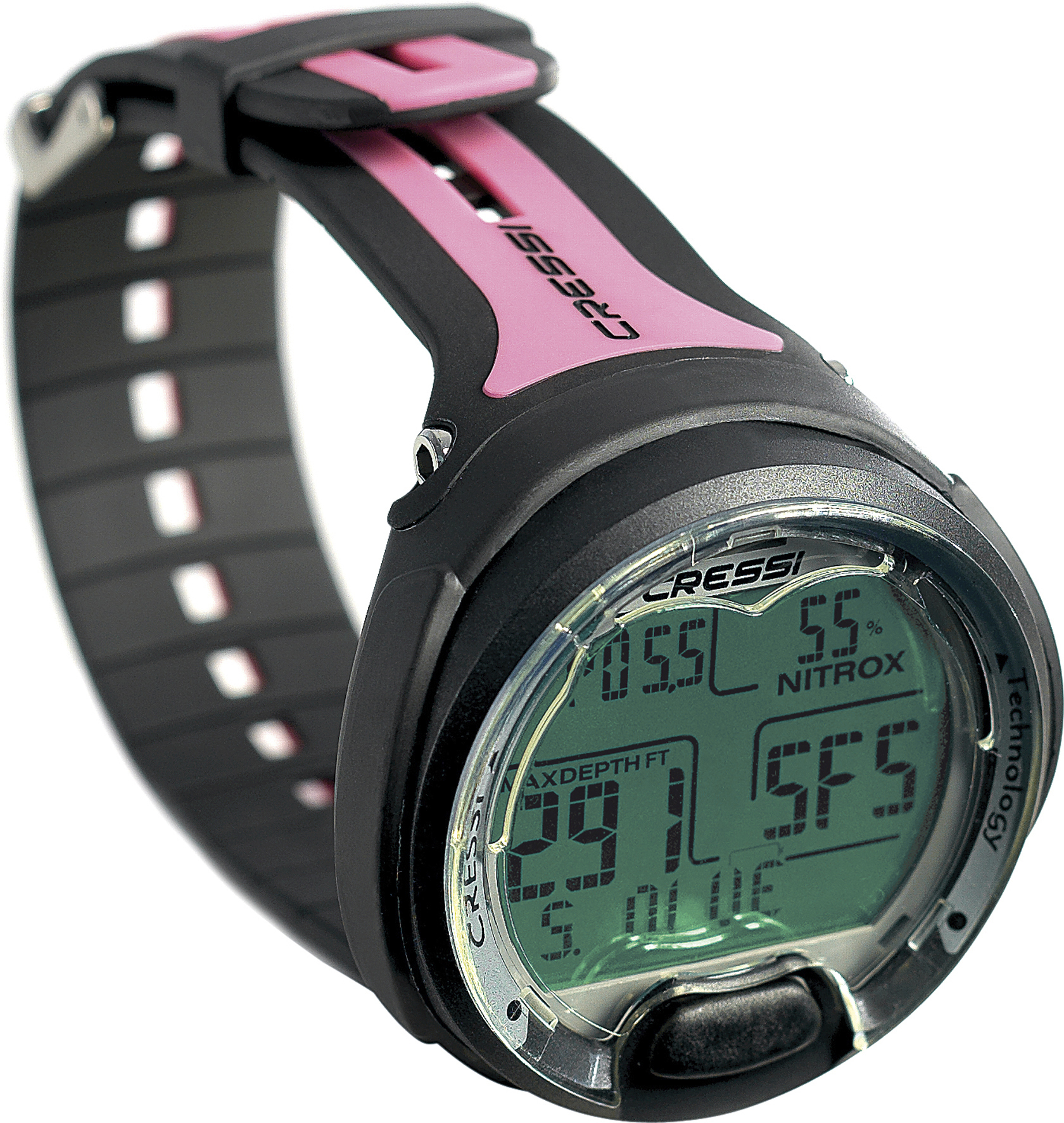 Ordenador buceo Cressi Leonardo 2.0 color negro-rosa