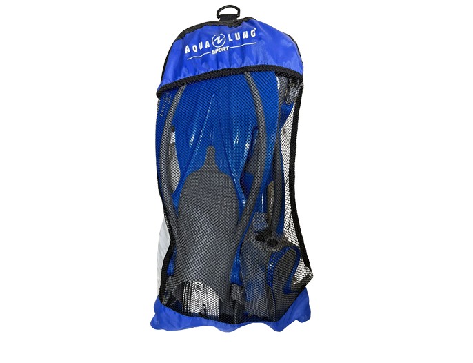 Kit snorkel Aqualung Azul Sport con bolsa azul talla 38-41