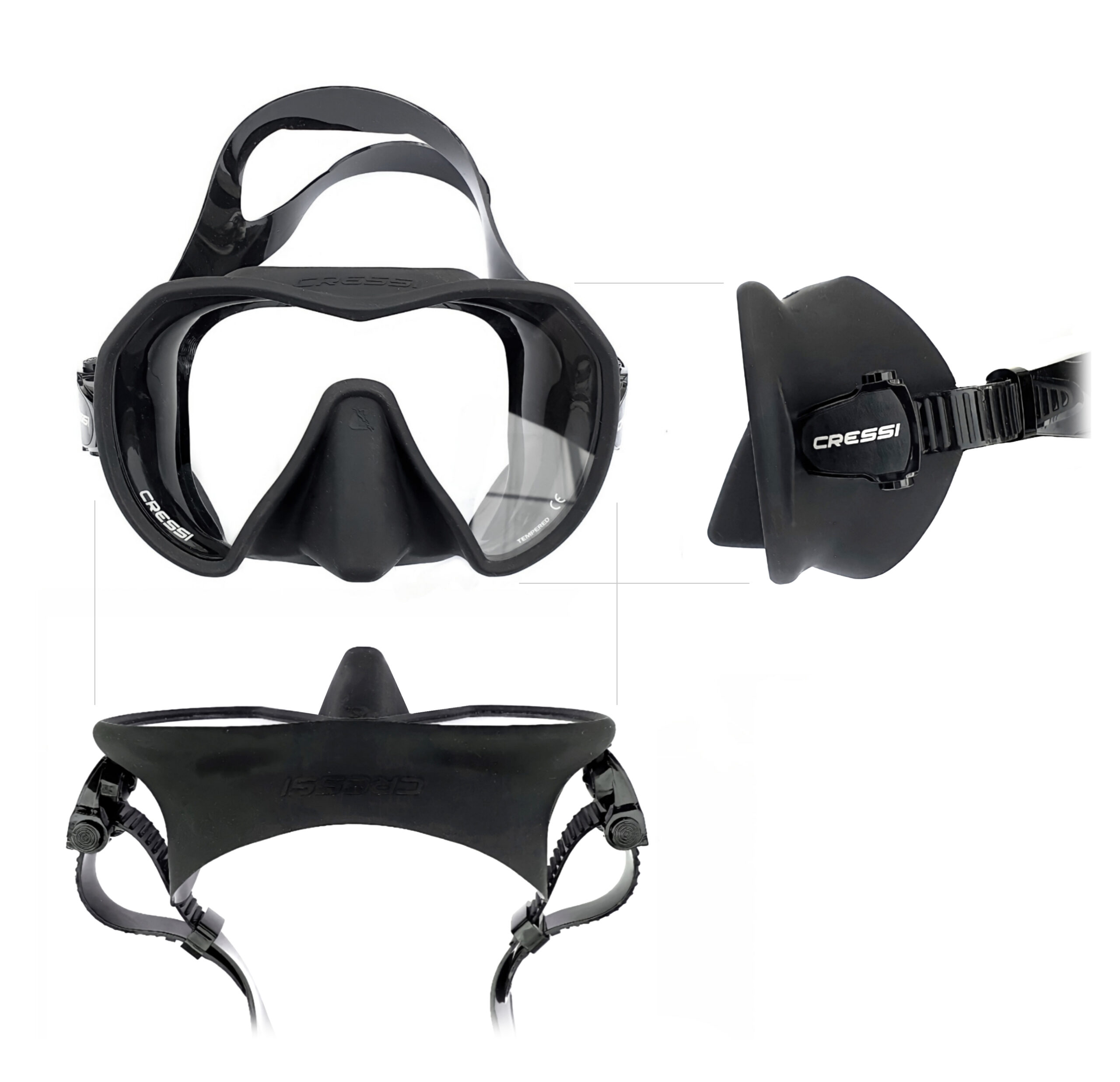 Máscara buceo Z2 Cressi color negro